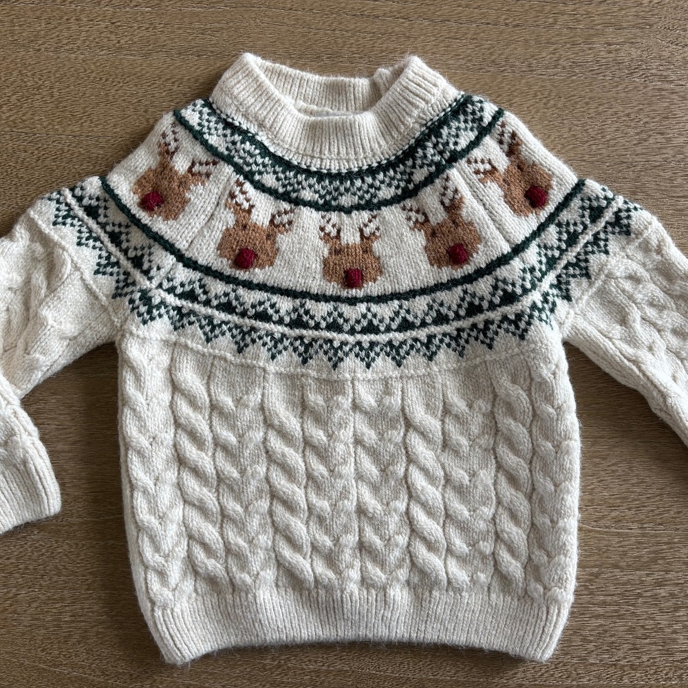 Zara Reindeer Sweater